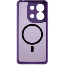 Чехол-силикон TPU Bloom with MagSafe Xiaomi Redmi Note 13 4G, фиолетовый