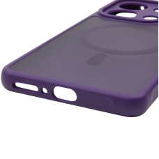 Чехол-силикон TPU Bloom with MagSafe Xiaomi Redmi Note 13 4G, фиолетовый