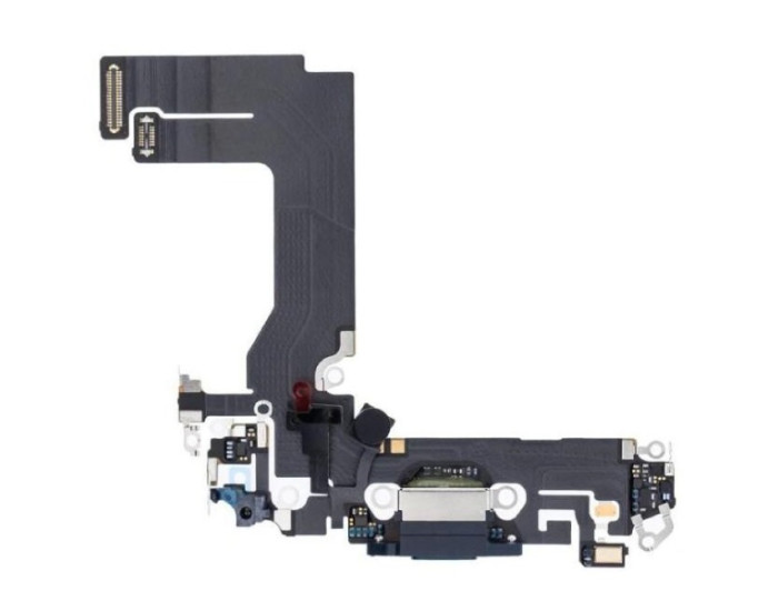Шлейф для iPhone 13 Mini, коннектора зарядки и синхронизации с микрофонами, черный, оригинал