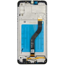 Дисплей с сенсорным экраном (модуль) Samsung A207 A20s, черный  с рамкой, оригинал