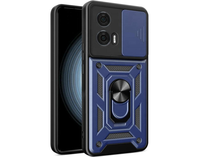 Чехол-Ударопрочный Ummi Camshield Serge Ring Motorola Edge 50 Fusion, темно-синий