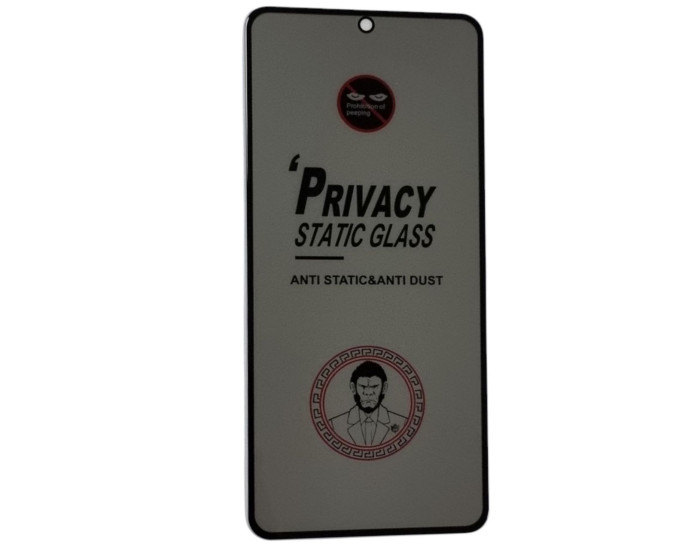 Захисне Скло Privacy Xiaomi Redmi Note 14 4G/5G /Poco M7 Pro 5G, 5D чорний
