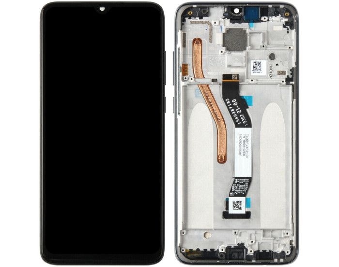 Дисплей с сенсорным экраном (модуль) Xiaomi Redmi Note 8 Pro, с рамкой, черный, оригинал