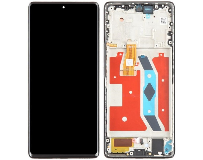 Дисплей с сенсорным экраном (модуль) Huawei Honor X9A /Magic 5 Lite /Honor X40, черный с рамкой, оригинал