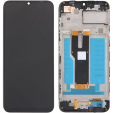 Дисплей с сенсорным экраном (модуль) ZTE Blade A73 4G / V50 Design 4G, черный с рамкой, оригинал