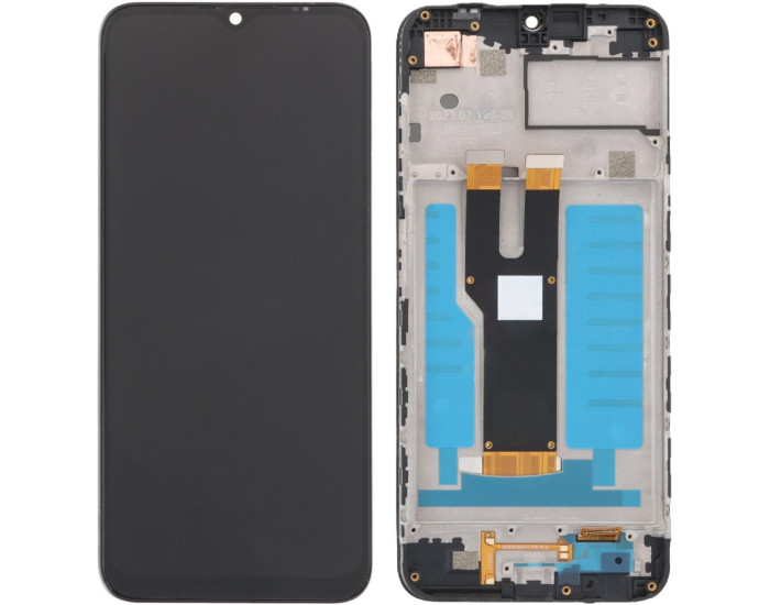 Дисплей с сенсорным экраном (модуль) ZTE Blade A73 4G / V50 Design 4G, черный с рамкой, оригинал
