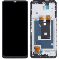 Дисплей з сенсорним екраном (модуль) ZTE Blade A73 5G, чорний з рамкою