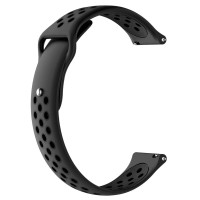 Ремінець силіконовий Active Air для Smart Watch 22 mm (карбон/чорний)