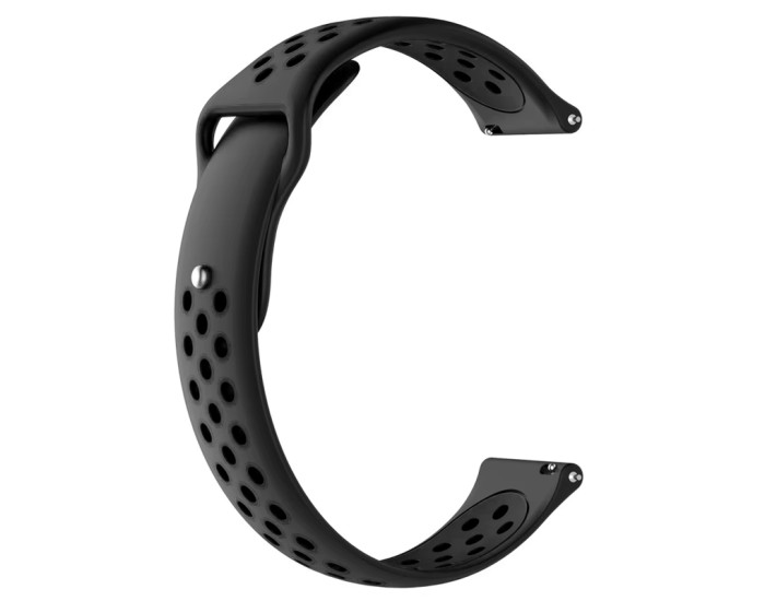 Ремешок силиконовый Active Air для Smart Watch 22 mm (карбон/черный)