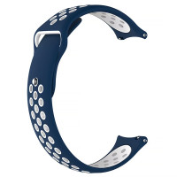 Ремешок силиконовый Active Air для Smart Watch 22 mm (темно-синий/белый)