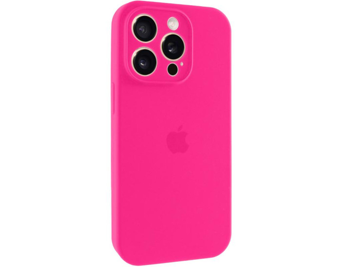 Чехол-силикон оригинал Full Camera Soft Matte iPhone 14 Pro (Розовый / Barbie pink)