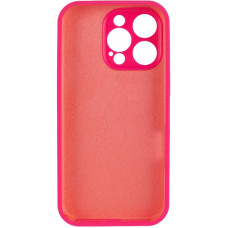 Чехол-силикон оригинал Full Camera Soft Matte iPhone 14 Pro (Розовый / Barbie pink)