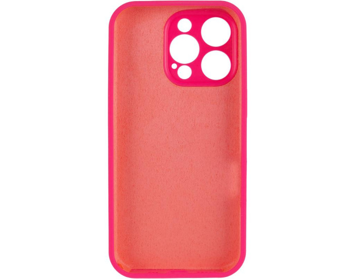 Чехол-силикон оригинал Full Camera Soft Matte iPhone 14 Pro (Розовый / Barbie pink)