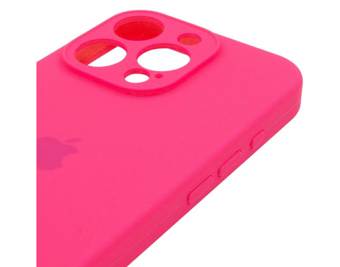 Чехол-силикон оригинал Full Camera Soft Matte iPhone 14 Pro (Розовый / Barbie pink)