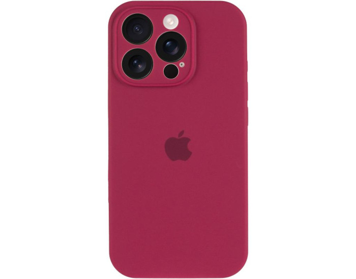 Чехол-силикон оригинал Full Camera Soft Matte iPhone 14 Pro, Rose red