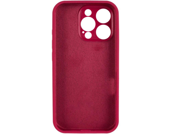 Чехол-силикон оригинал Full Camera Soft Matte iPhone 14 Pro, Rose red