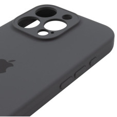 Чехол-силикон оригинал Full Camera Soft Matte iPhone 14 Pro, темно-серый