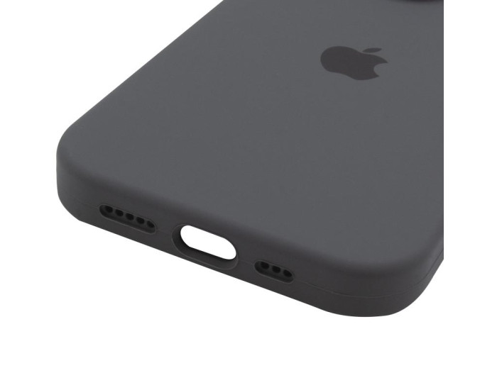 Чехол-силикон оригинал Full Camera Soft Matte iPhone 14 Pro, темно-серый
