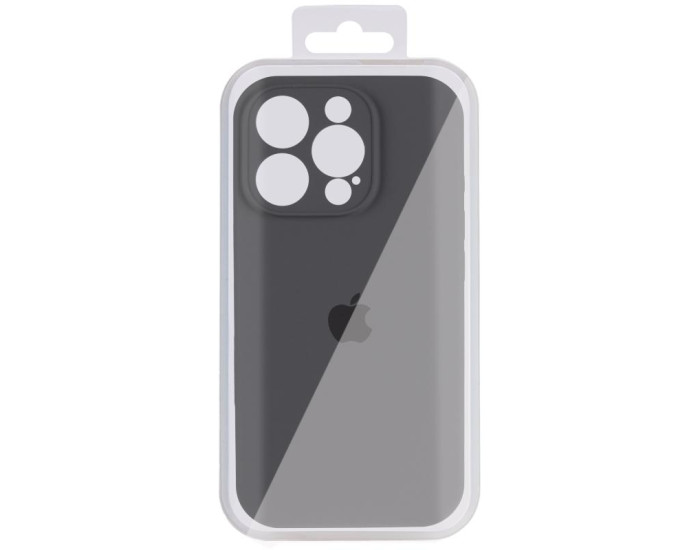 Чехол-силикон оригинал Full Camera Soft Matte iPhone 14 Pro, темно-серый
