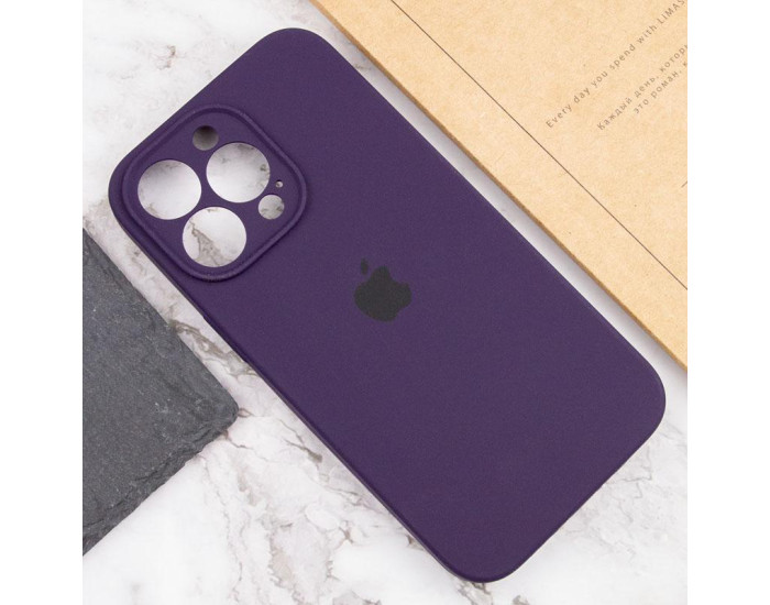 Чехол-силикон оригинал Full Camera Soft Matte iPhone 14 Pro, Elderberry 