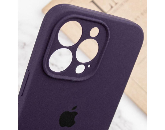 Чехол-силикон оригинал Full Camera Soft Matte iPhone 14 Pro, Elderberry 