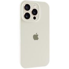 Чехол-силикон оригинал Full Camera Soft Matte iPhone 14 Pro (бежевый/Antique white)