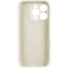 Чехол-силикон оригинал Full Camera Soft Matte iPhone 14 Pro (бежевый/Antique white)