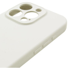 Чехол-силикон оригинал Full Camera Soft Matte iPhone 14 Pro (бежевый/Antique white)