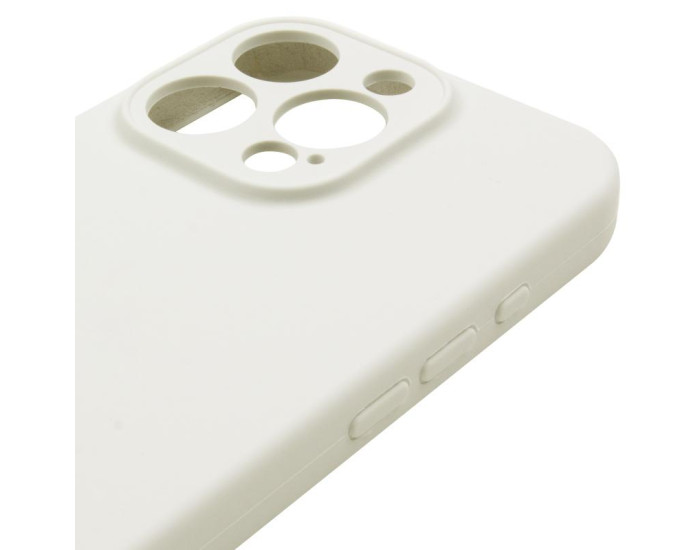 Чохол-силікон оригінал Full Camera Soft Matte iPhone 14 Pro (бежевый/Antique white)