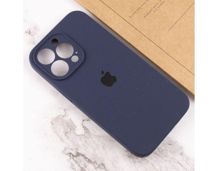 Чехол-силикон оригинал Full Camera Soft Matte iPhone 13 Pro, Midnight blue