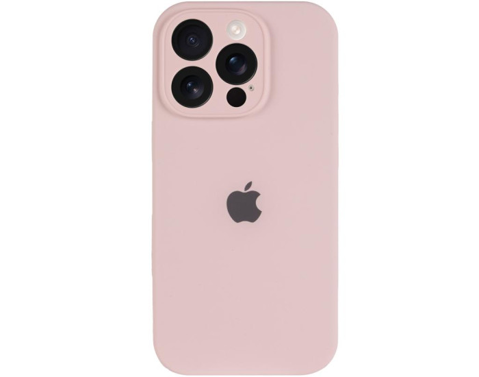 Чехол-силикон оригинал Full Camera Soft Matte iPhone 13 Pro, Chalk pink