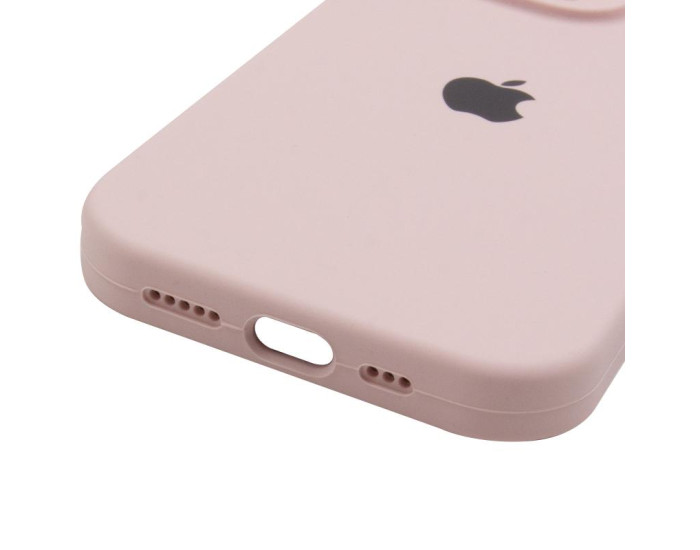 Чехол-силикон оригинал Full Camera Soft Matte iPhone 13 Pro, Chalk pink