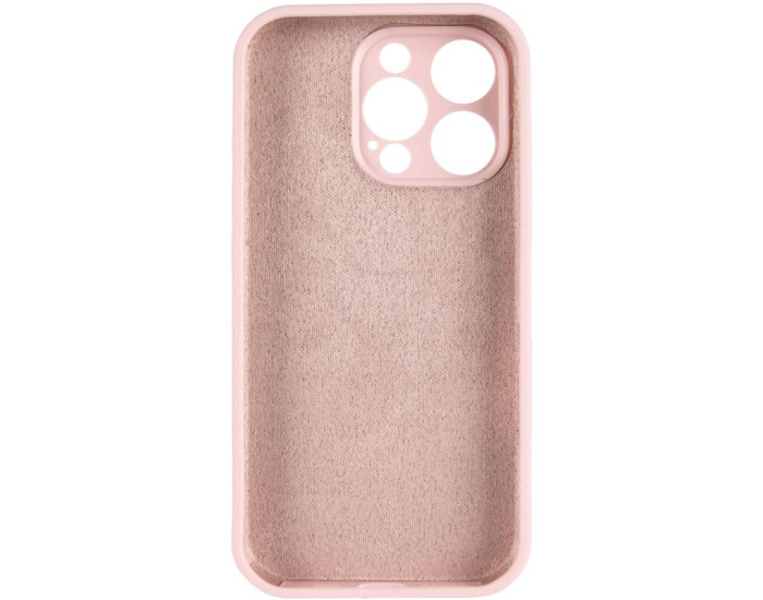 Чехол-силикон оригинал Full Camera Soft Matte iPhone 13 Pro, Chalk pink