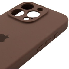 Чехол-силикон оригинал Full Camera Soft Matte iPhone 15 Pro, коричневый