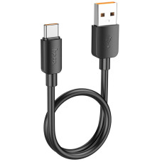 Кабель USB Hoco X96 Hyper Charging Data Cable USB to Type-C (100W/0.25m) Black