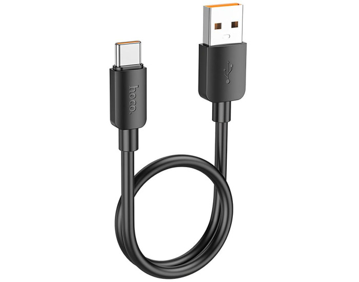 Кабель USB Hoco X96 Hyper Charging Data Cable USB to Type-C (100W/0.25m) Black
