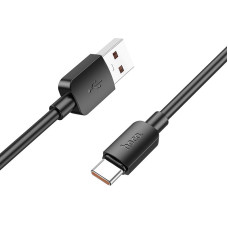 Кабель USB Hoco X96 Hyper Charging Data Cable USB to Type-C (100W/0.25m) Black