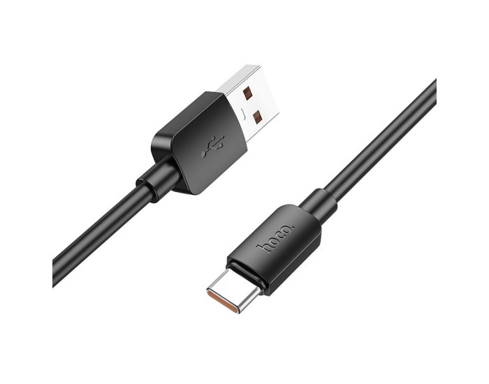 Кабель USB Hoco X96 Hyper Charging Data Cable USB to Type-C (100W/0.25m) Black