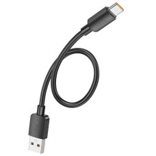 Кабель USB Hoco X96 Hyper Charging Data Cable USB to Type-C (100W/0.25m) Black