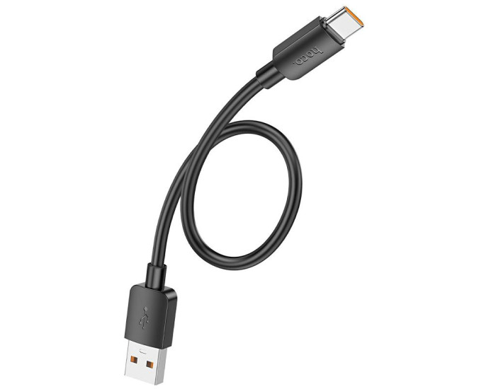 Кабель USB Hoco X96 Hyper Charging Data Cable USB to Type-C (100W/0.25m) Black