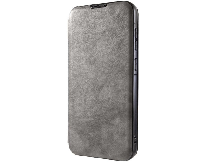Чохол-книга шкіряний Belora Xiaomi Redmi Note 14 4G (EU) Gray
