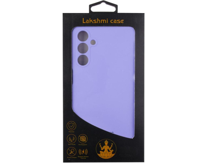 Чохол-силікон Lakshmi Full Camera with Logo Samsung S25 Edge, бузковий