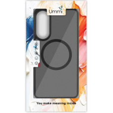 Чохол-силікон Ummi Colorful with MagSafe Samsung S25 Edge, чорний