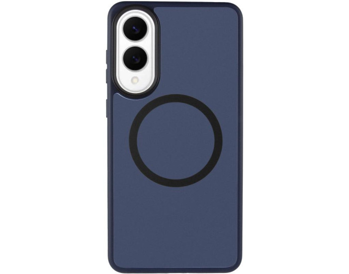 Чохол-силікон Ummi Colorful with MagSafe Samsung S25 Edge, Темно-синій