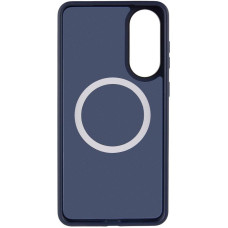 Чохол-силікон Ummi Colorful with MagSafe Samsung S25 Edge, Темно-синій