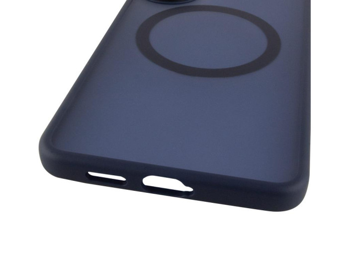 Чохол-силікон Ummi Colorful with MagSafe Samsung S25 Edge, Темно-синій