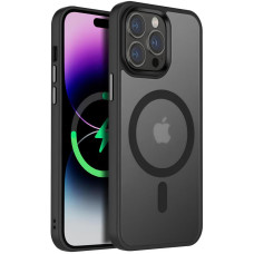 Чехол-силикон Ummi Colorful with MagSafe iPhone 15 Pro, черный