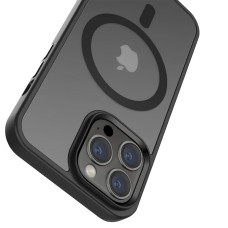 Чехол-силикон Ummi Colorful with MagSafe iPhone 15 Pro, черный