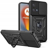Чохол-Ударостійкий Ummi Camshield Serge Ring Motorola Edge 50 Fusion, чорний