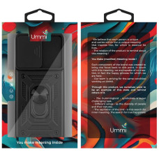 Чехол-Ударопрочный Ummi Camshield Serge Ring Motorola Edge 50 Fusion, черный
